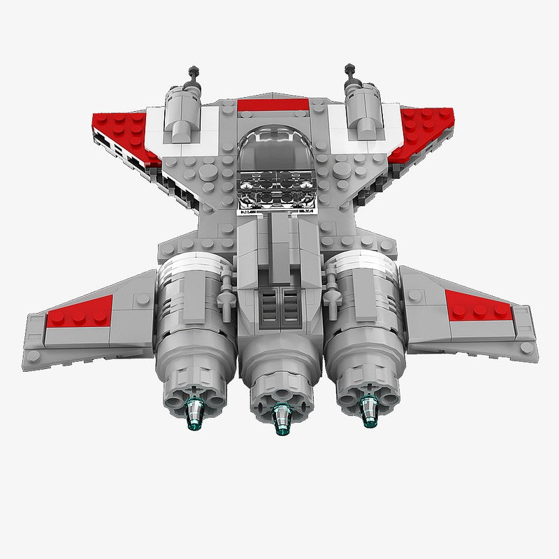 Pirate Snubfighter Space Pirate Starfighter Building Kit | LEGO-Compatible MOC - 2