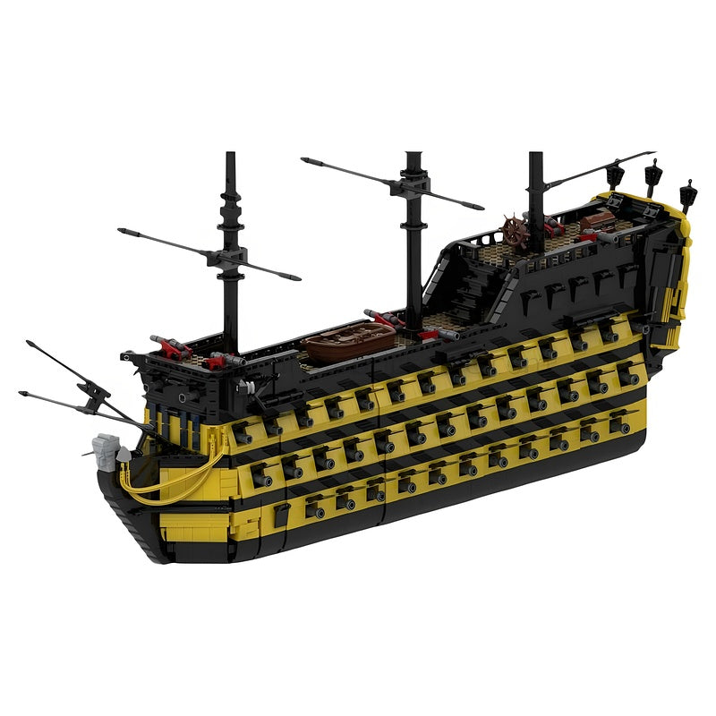 Pirate Warship MOC Building Kit | Large Scale Sailing Ship Model - 1