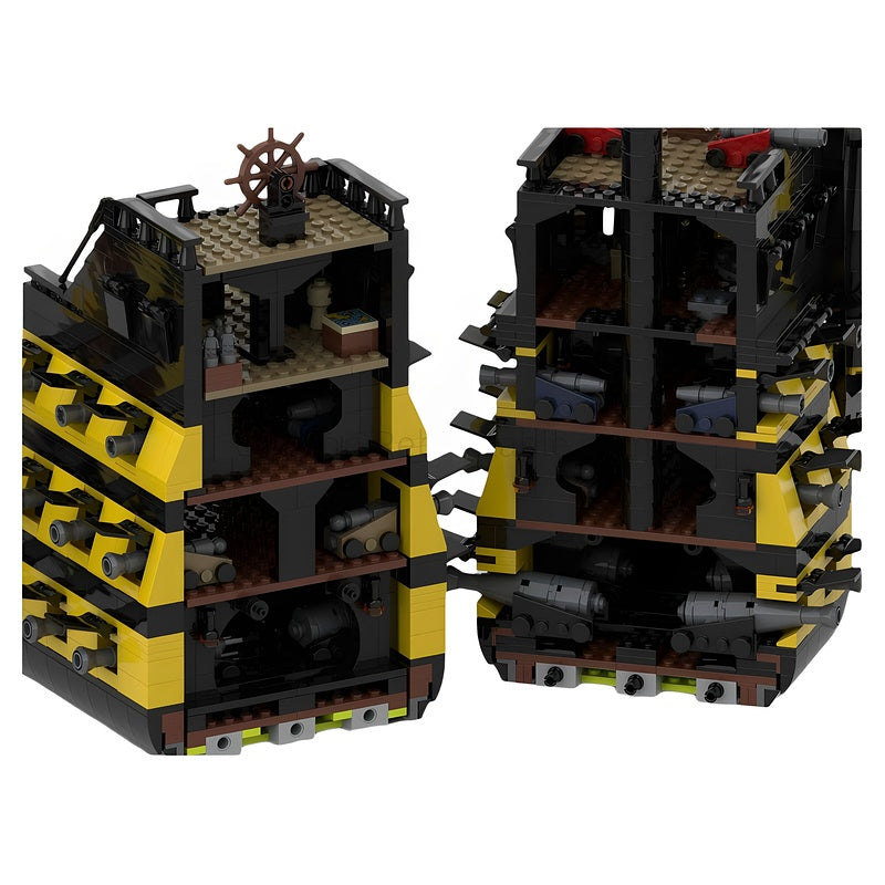 Pirate Warship MOC Building Kit | Large Scale Sailing Ship Model - 2