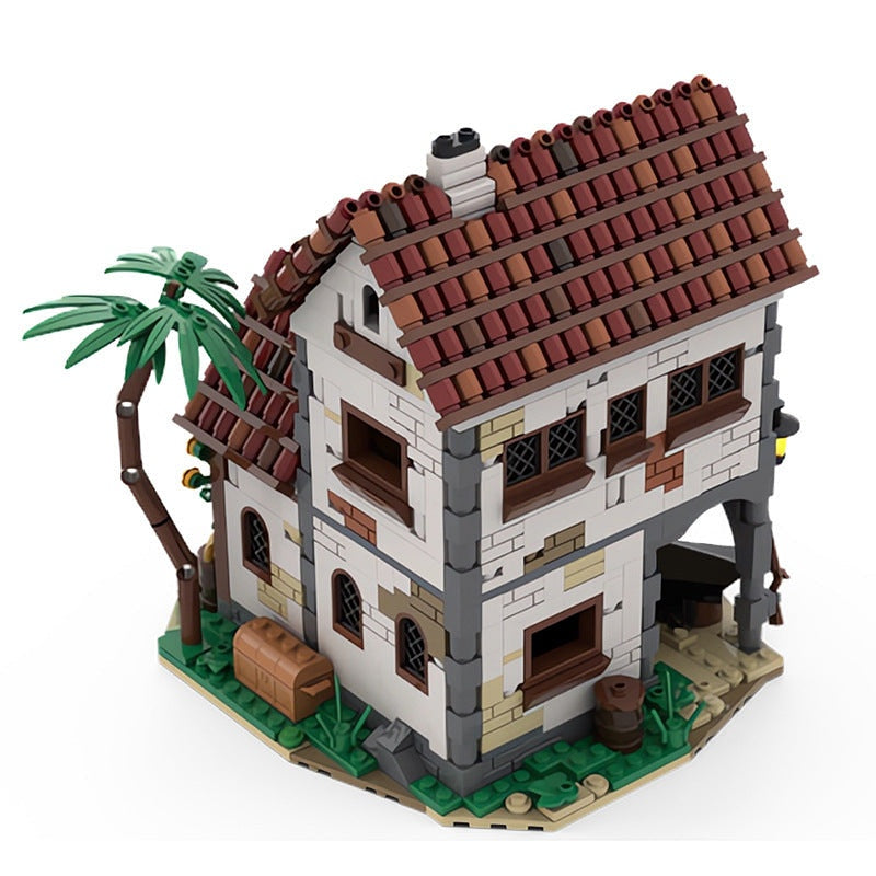 Pirates Blacksmith House MOC Building Kit | Medieval Workshop Model - 3