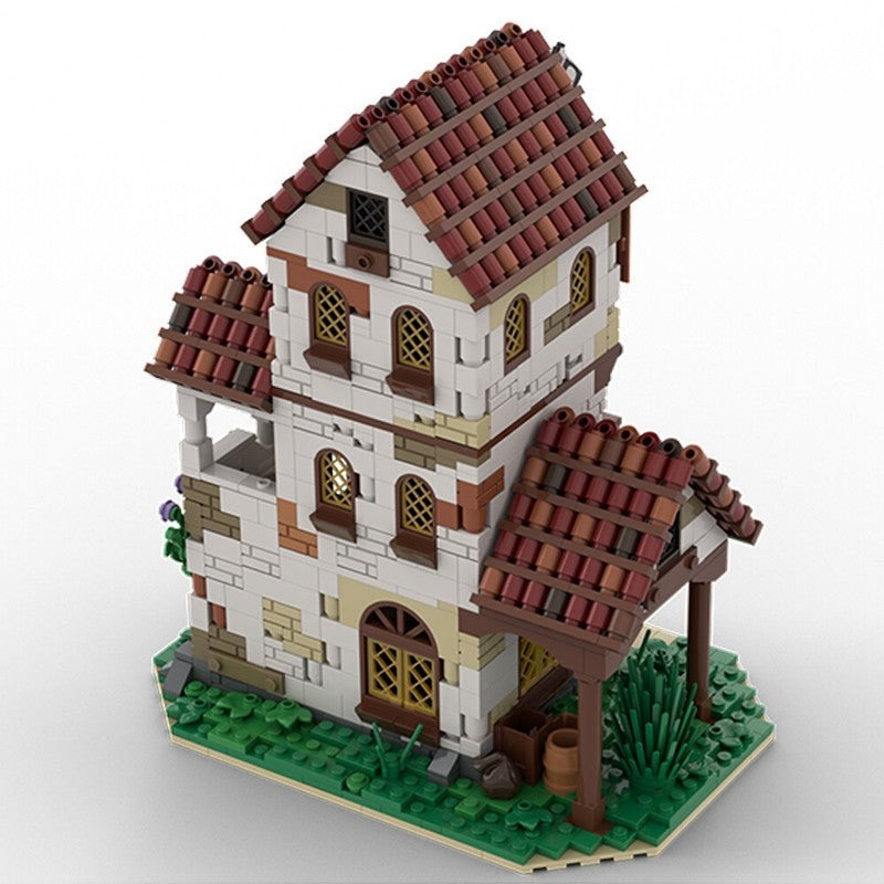 Pirates Inn MOC Building Kit | Medieval Harbor Tavern Display Model - 1