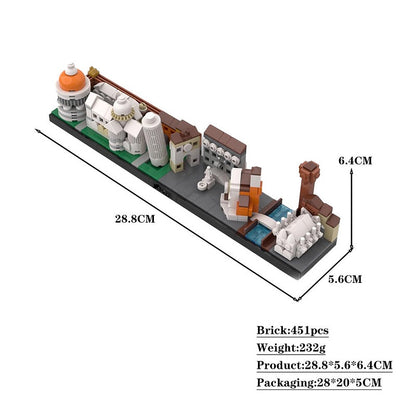 Pisa Skyline MOC Architecture Building Kit - 4