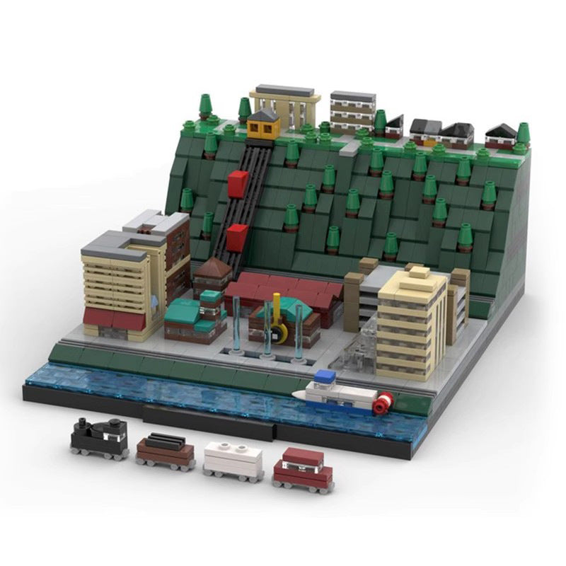 pittsburgh pennsylvania - mount washington skyline building set | moc-63362 - 1