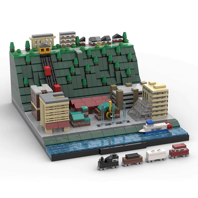 pittsburgh pennsylvania - mount washington skyline building set | moc-63362 - 2