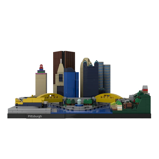 pittsburgh skyline building kit | moc-93663 - 1