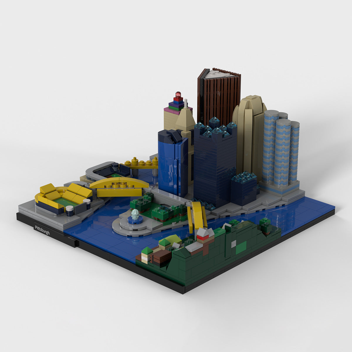 pittsburgh skyline building kit | moc-93663 - 2