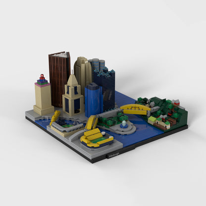 pittsburgh skyline building kit | moc-93663 - 3