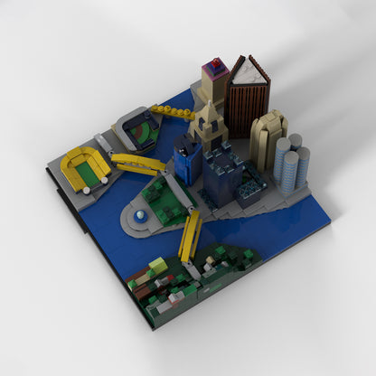 pittsburgh skyline building kit | moc-93663 - 4