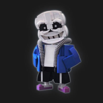 Pixel Skeleton Judge Hero MOC Character Building Kit - 2