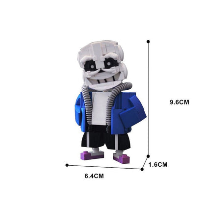 Pixel Skeleton Judge Hero MOC Character Building Kit - 3