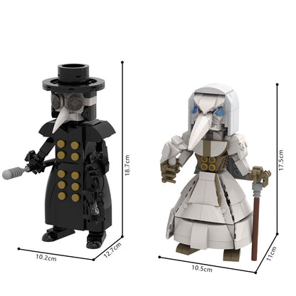 Plague Doctor Figure MOC Building Kit | LEGO-Compatible MOC - 6