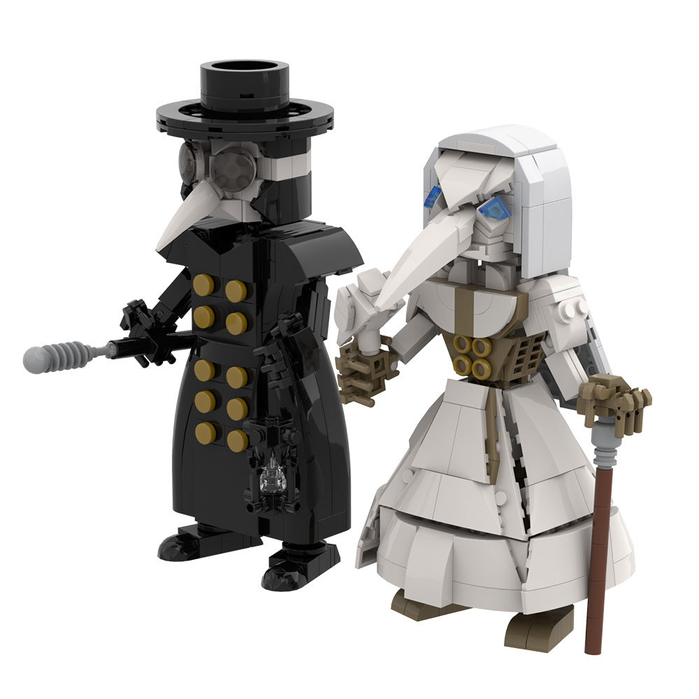 Plague Doctor Figure MOC Building Kit | LEGO-Compatible MOC - 8