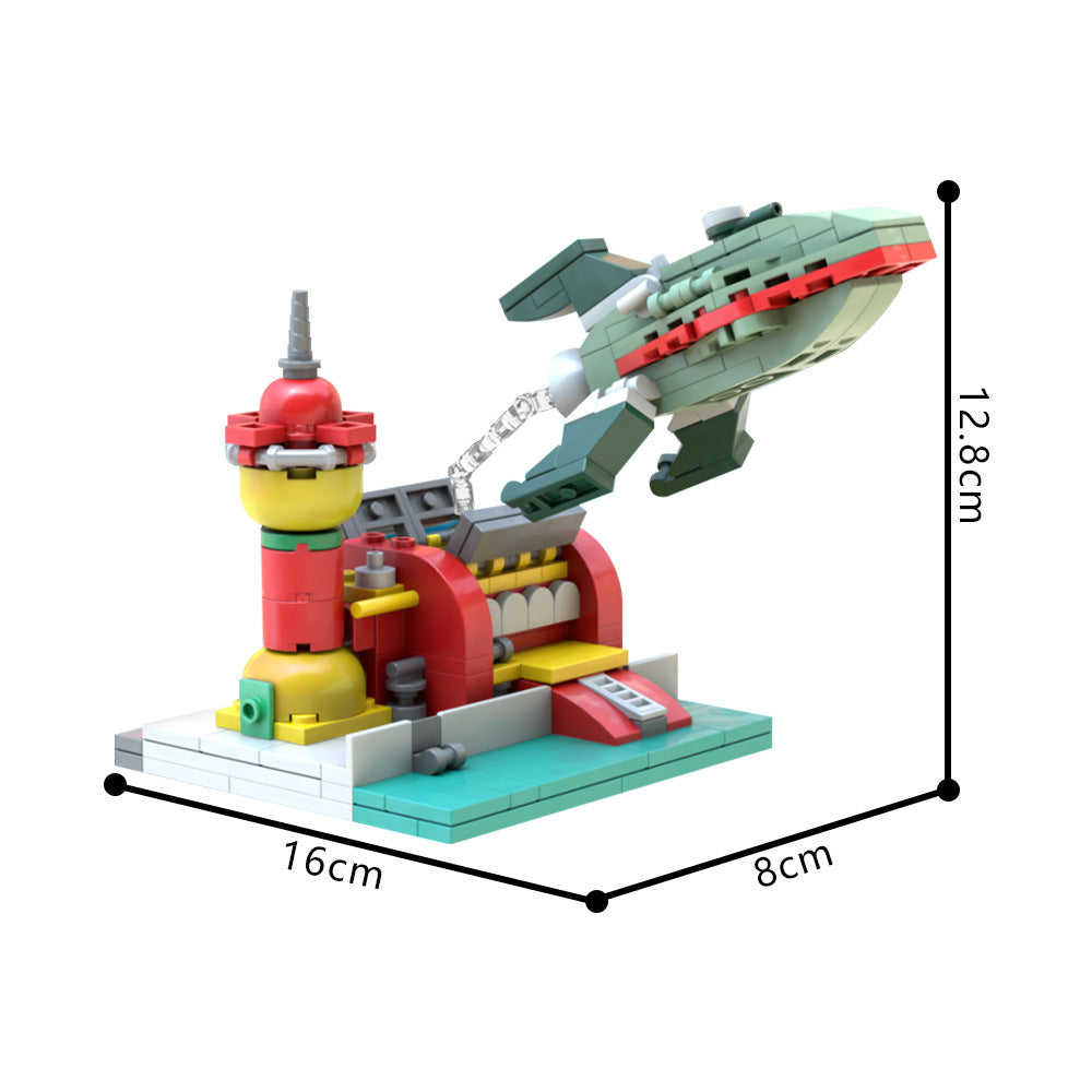 planet express building & planet express building set | futurama | moc-174382 - 3