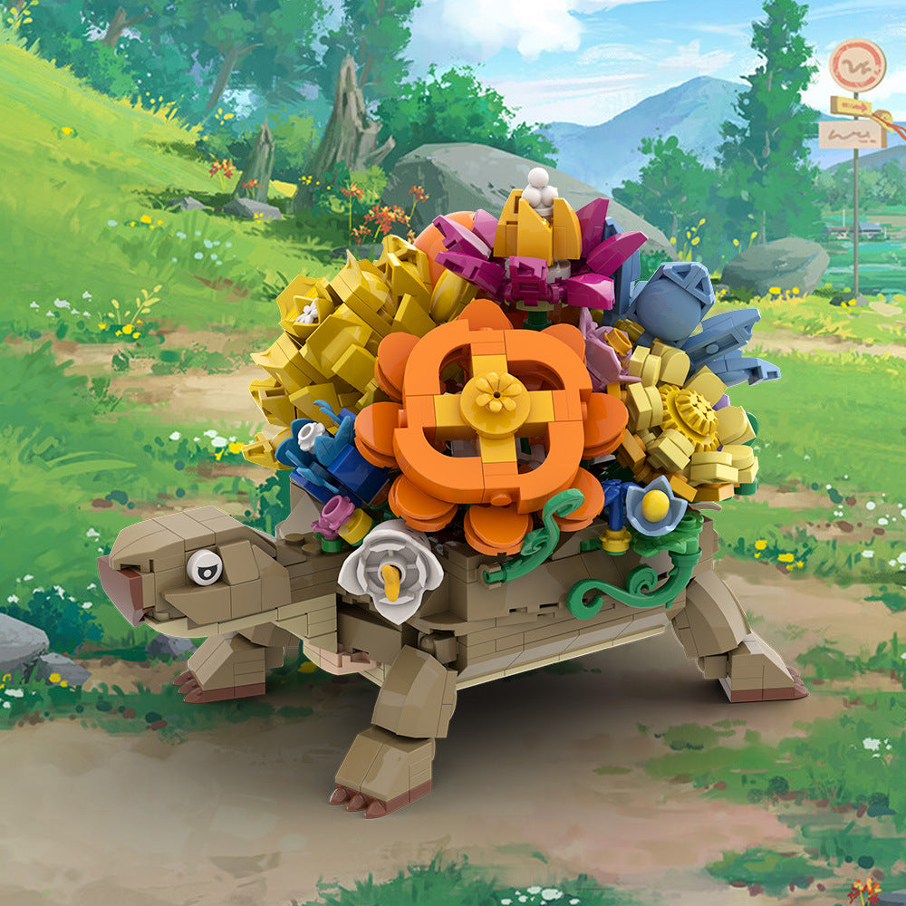 planter flower building set | lego compatible - 1