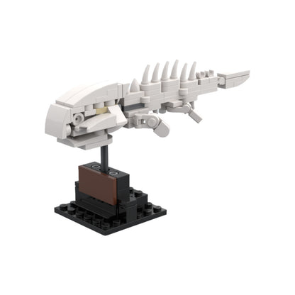 plesiosaurus and an armoured fish fossils building set | moc-43223 - 2