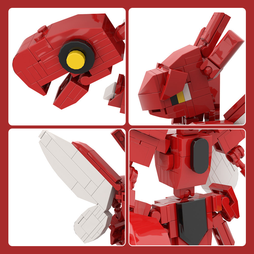pokemon scizor building set moc - 6