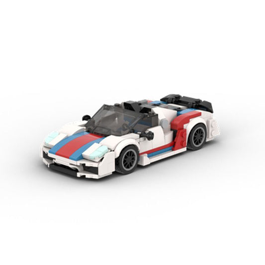 porsche 918 spyder building set | martini scheme | moc-87427 - 1