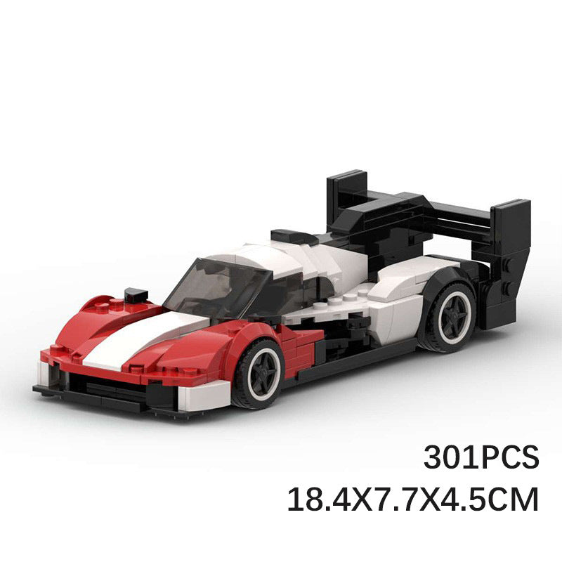 porsche 963 building set | 301 pcs lego compatible moc - 6