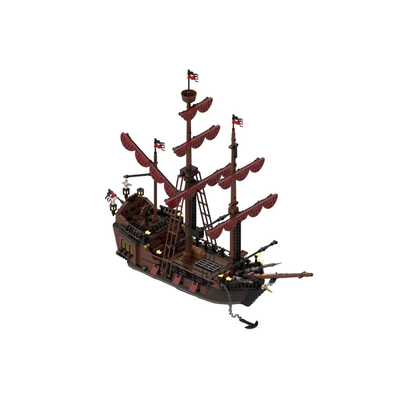 Port Sauvage: Loup de Mer Pirate Ship Building Kit | LEGO-Compatible MOC - 1