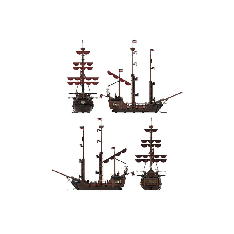Port Sauvage: Loup de Mer Pirate Ship Building Kit | LEGO-Compatible MOC - 5