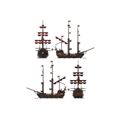 Port Sauvage: Loup de Mer Pirate Ship Building Kit | LEGO-Compatible MOC - 5