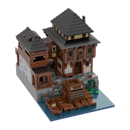 port tavern building set | lego compatible - 6