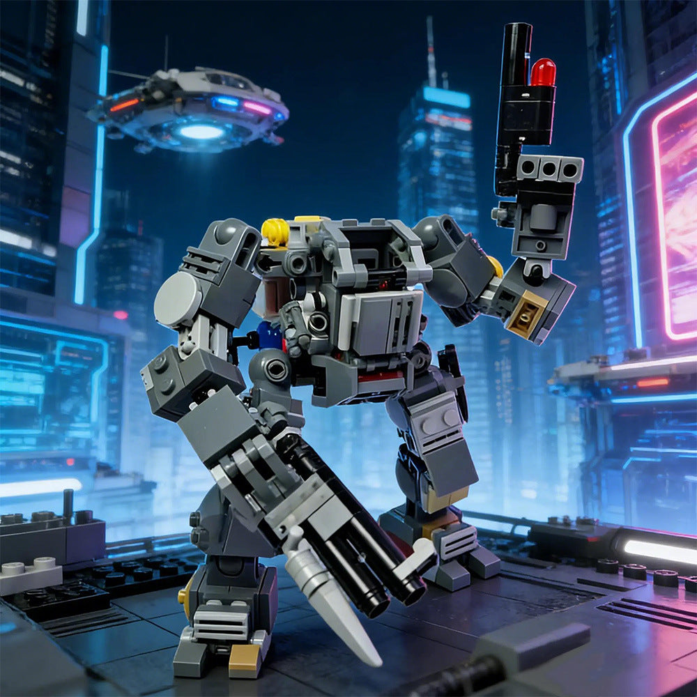 post-apocalypse survivor mech building kit | moc-235811 - 2