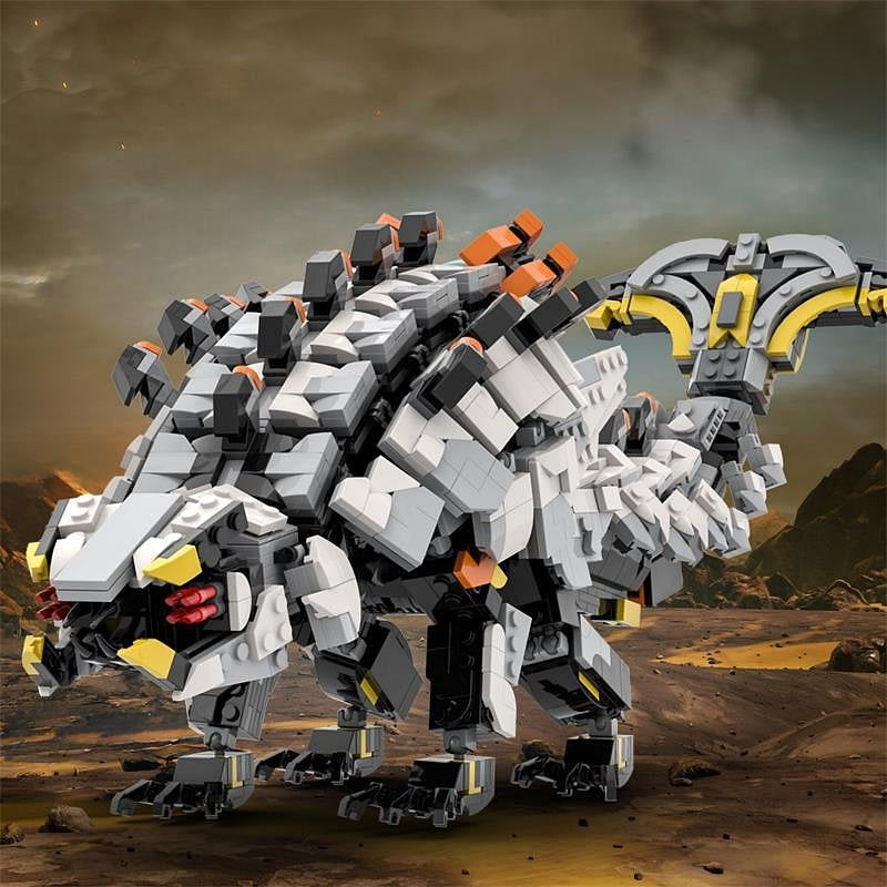 Post-Apocalyptic Armored Roller Beast MOC Building Kit - 4