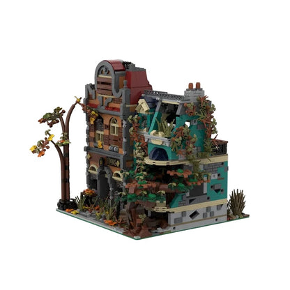 Post-Apocalyptic Bookshop MOC Modular Building Kit - 1