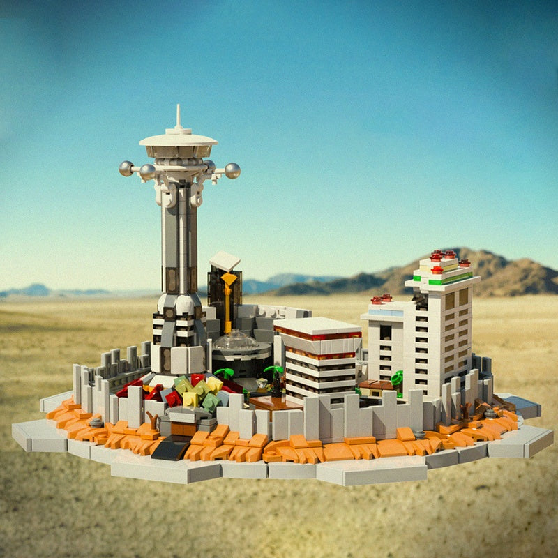 Post-Apocalyptic Casino Strip Skyline Building Kit | LEGO-Compatible MOC - 2