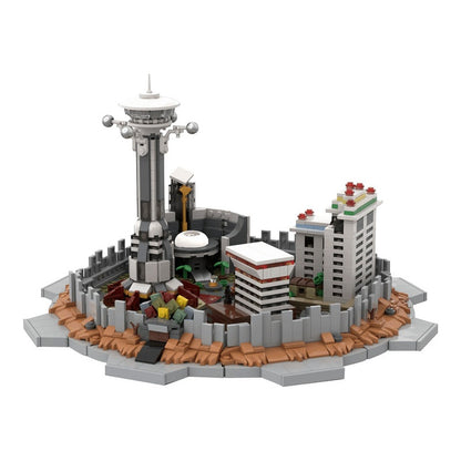 Post-Apocalyptic Casino Strip Skyline Building Kit | LEGO-Compatible MOC - 3
