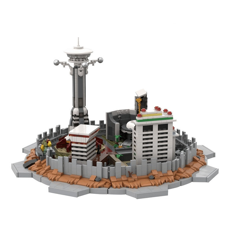 Post-Apocalyptic Casino Strip Skyline Building Kit | LEGO-Compatible MOC - 4