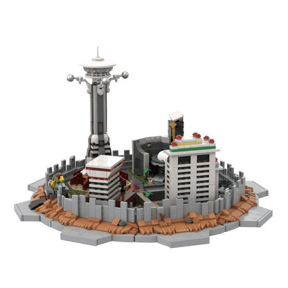 Post-Apocalyptic Casino Strip Skyline Building Kit | LEGO-Compatible MOC - 4