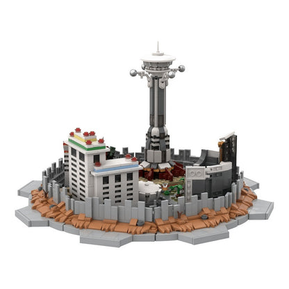 Post-Apocalyptic Casino Strip Skyline Building Kit | LEGO-Compatible MOC - 5