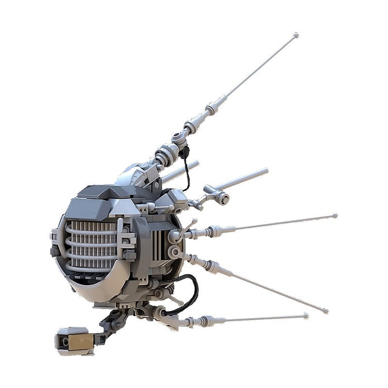 Post-Apocalyptic Eyebot Drone Robot MOC Building Kit | Sci-Fi Figure Model - 1