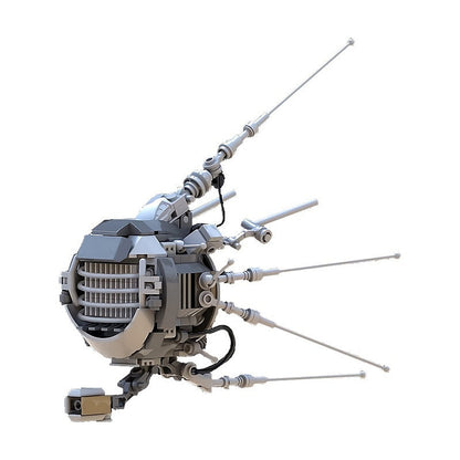 Post-Apocalyptic Eyebot Drone Robot MOC Building Kit | Sci-Fi Figure Model - 1