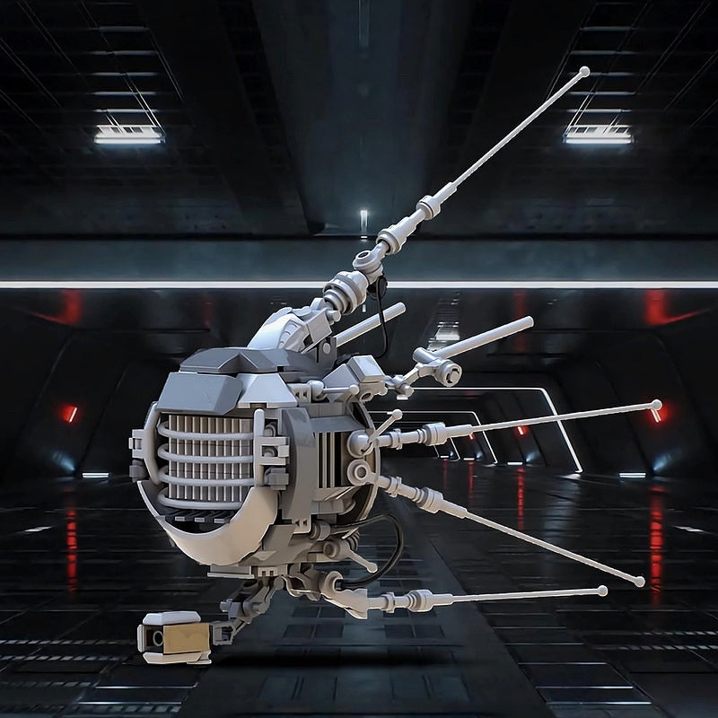 Post-Apocalyptic Eyebot Drone Robot MOC Building Kit | Sci-Fi Figure Model - 2