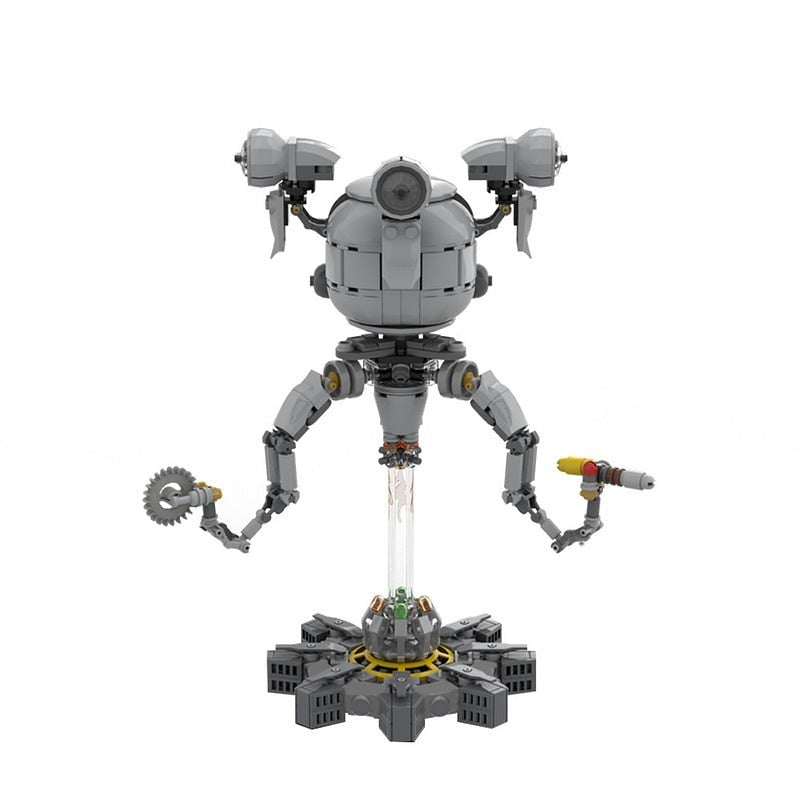 Post-Apocalyptic Floating Service Robot MOC Building Kit | Robot Model - 1