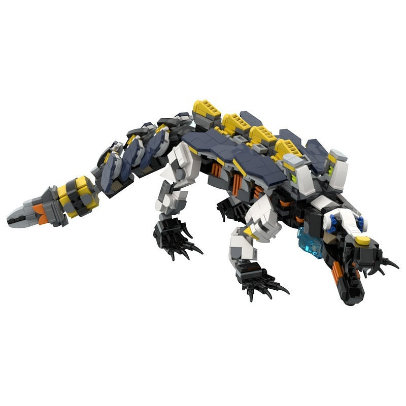 Post-Apocalyptic Mechanical Crocodile Beast MOC Building Kit - 1