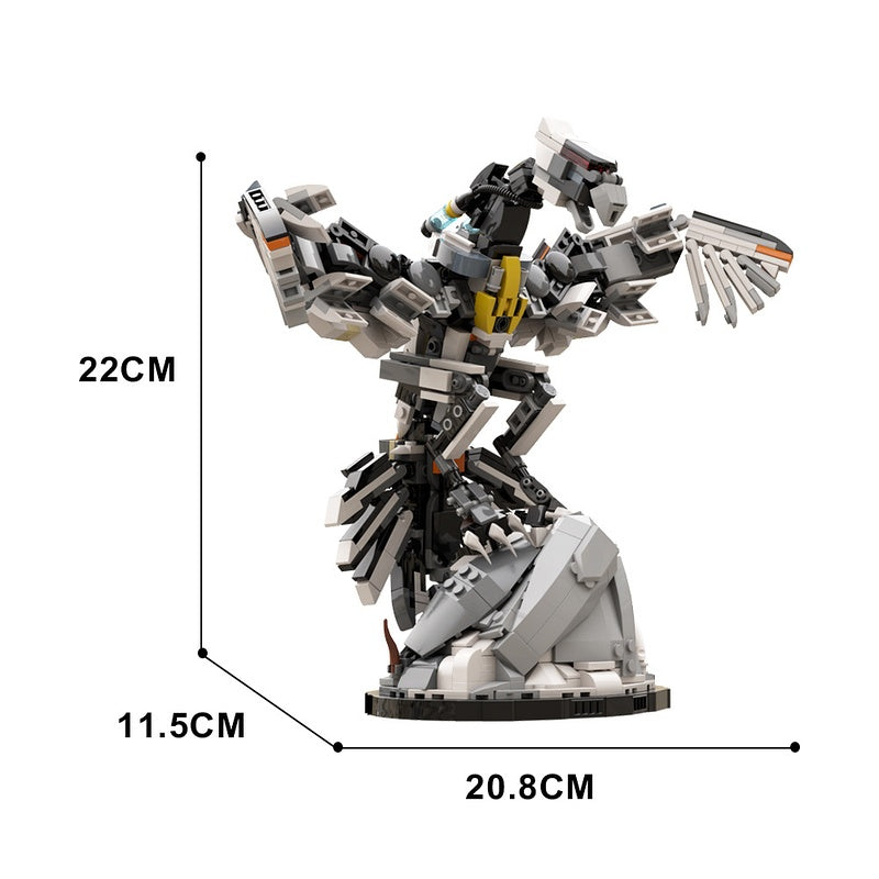 Post-Apocalyptic Mechanical Storm Bird Building Kit | LEGO-Compatible MOC - 4