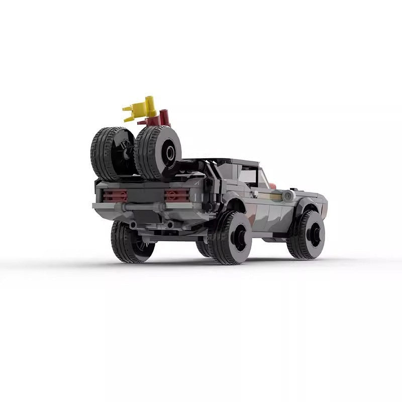 Post-Apocalyptic Muscle Car MOC Building Kit | Wasteland Vehicle Model - 4