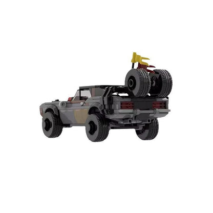 Post-Apocalyptic Muscle Car MOC Building Kit | Wasteland Vehicle Model - 5