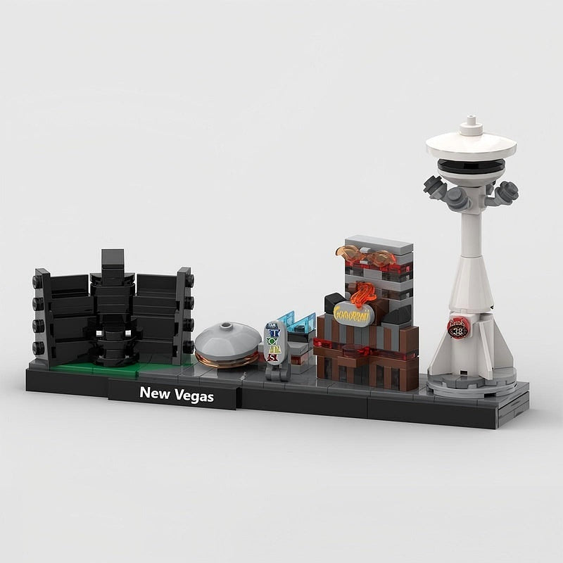 Post-Apocalyptic New Vegas Skyline MOC Building Kit - 3