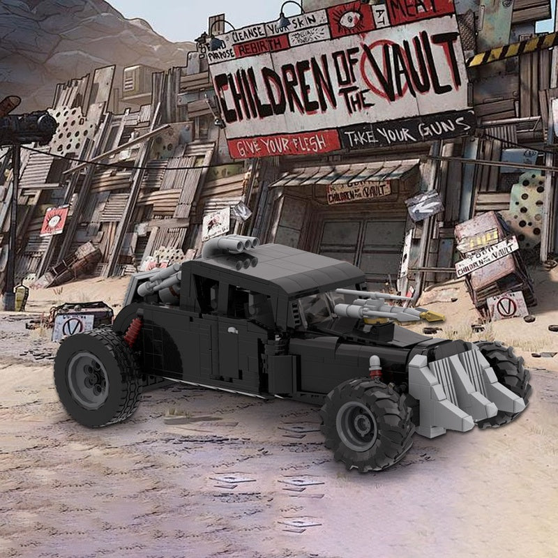 Post-Apocalyptic Off-Road Hot Rod MOC Building Kit - 2