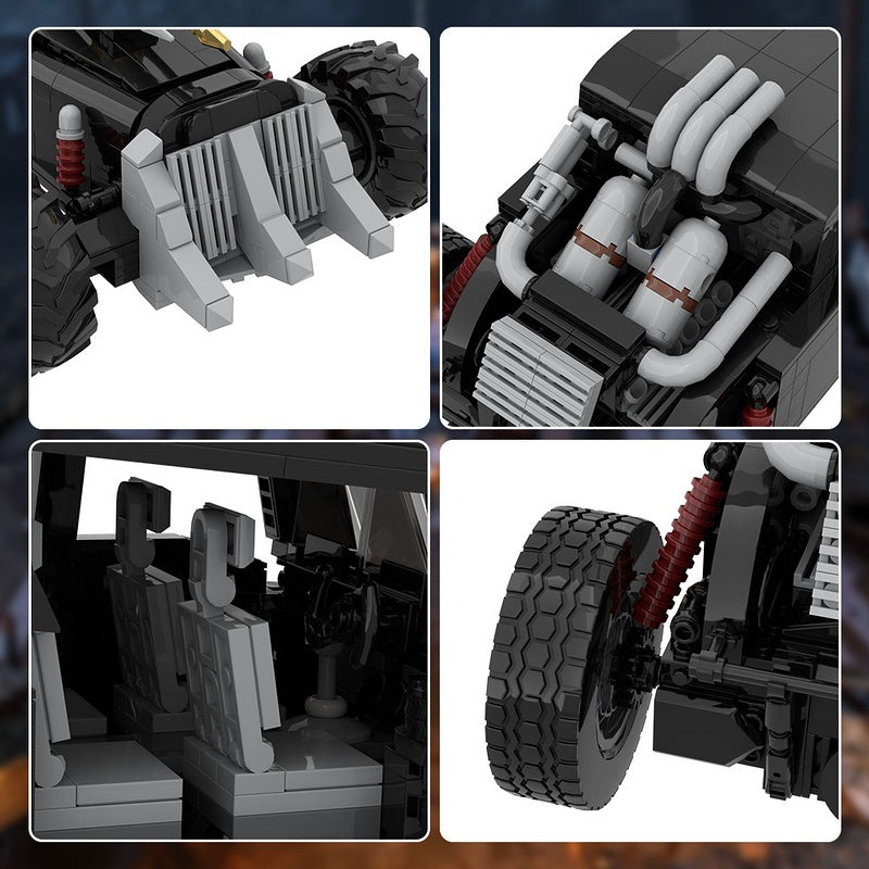 Post-Apocalyptic Off-Road Hot Rod MOC Building Kit - 6