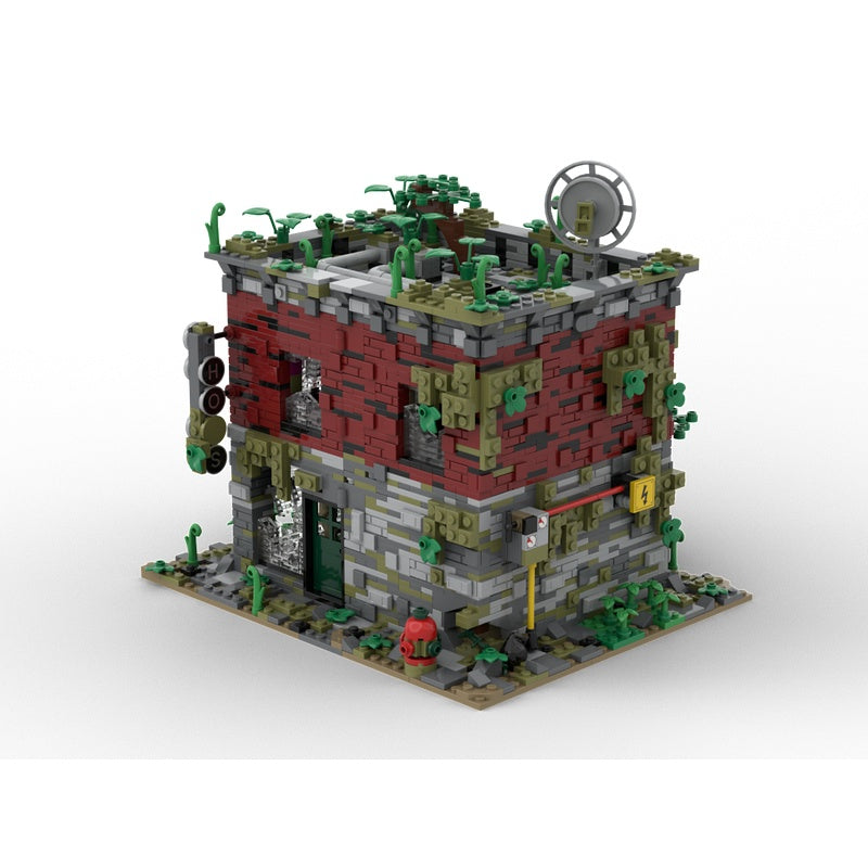 Post-Apocalyptic Overgrown Store MOC Building Kit - 4