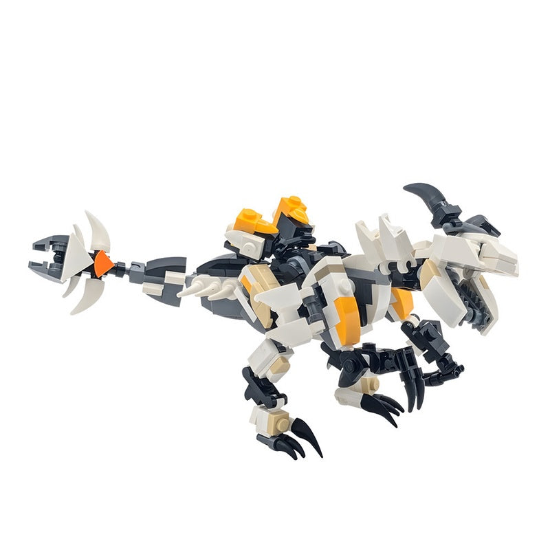 Post-Apocalyptic Robotic Raptor Mech Creature Building Kit | LEGO-Compatible MOC  - 2