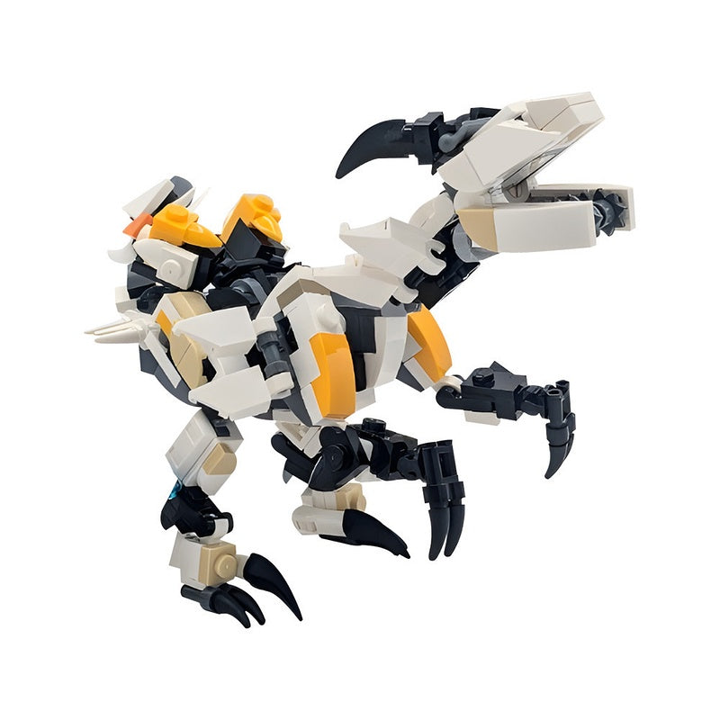 Post-Apocalyptic Robotic Raptor Mech Creature Building Kit | LEGO-Compatible MOC  - 3