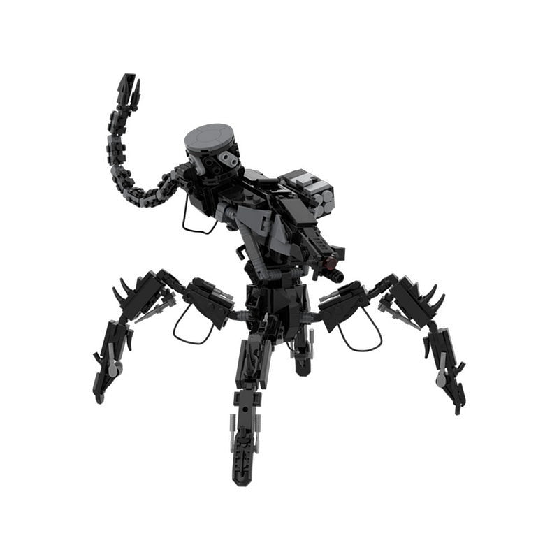 Post-Apocalyptic Spider Combat Robot MOC Building Kit - 1