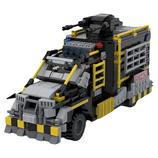 Post-Apocalyptic Tactical Police Van MOC Building Kit – Standard - 1